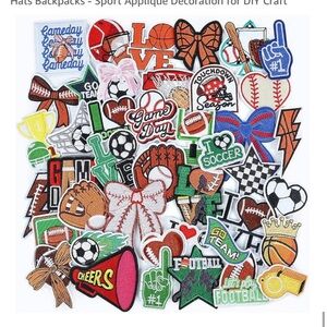 Sports Themed Iron-On Patches